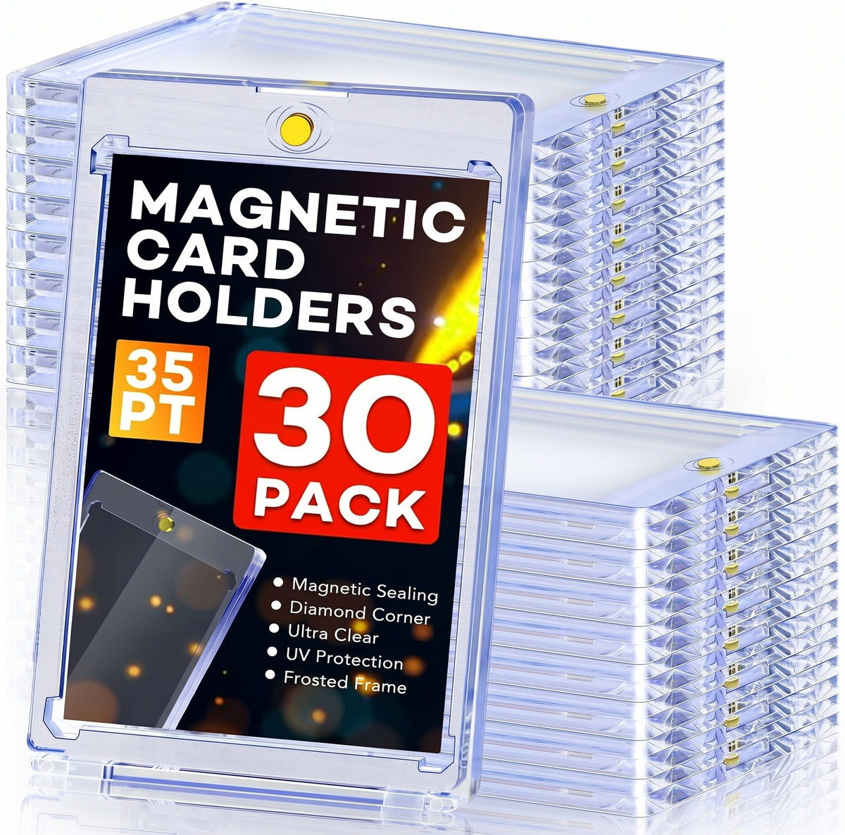 30 One-Touch Magnetic Card Holders (35Pt)