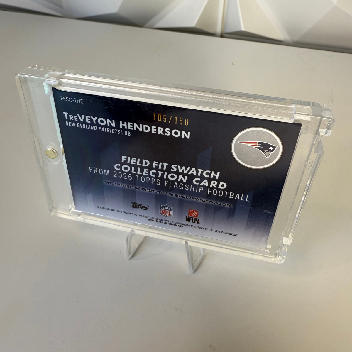 FREE October Giveaway Card - TreVeyon Henderson Field Fit Swatch /150